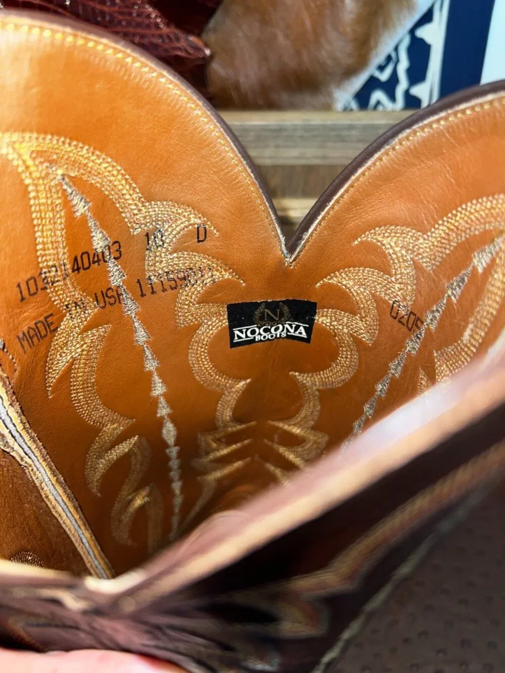 Nocona Nile Hornback Cowboy Boots in Men's 10D/10.5D *READ*